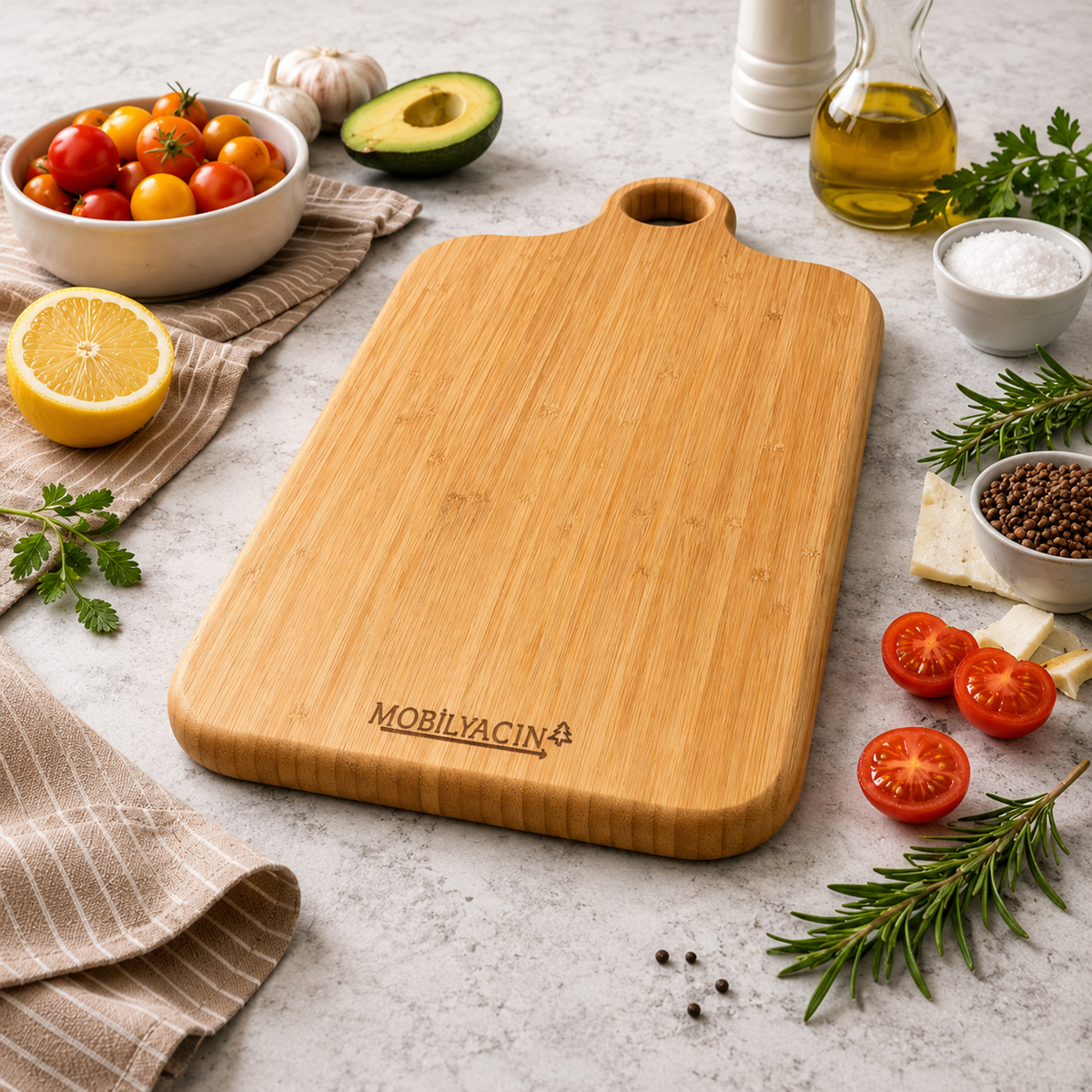 Bambu Kesme Tahtası (Stek)