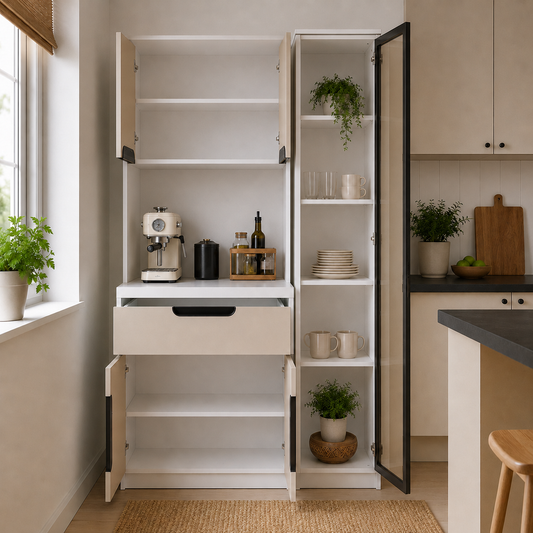 Mona Ledli Kahve Köşesi Dolabı - %100 MDF