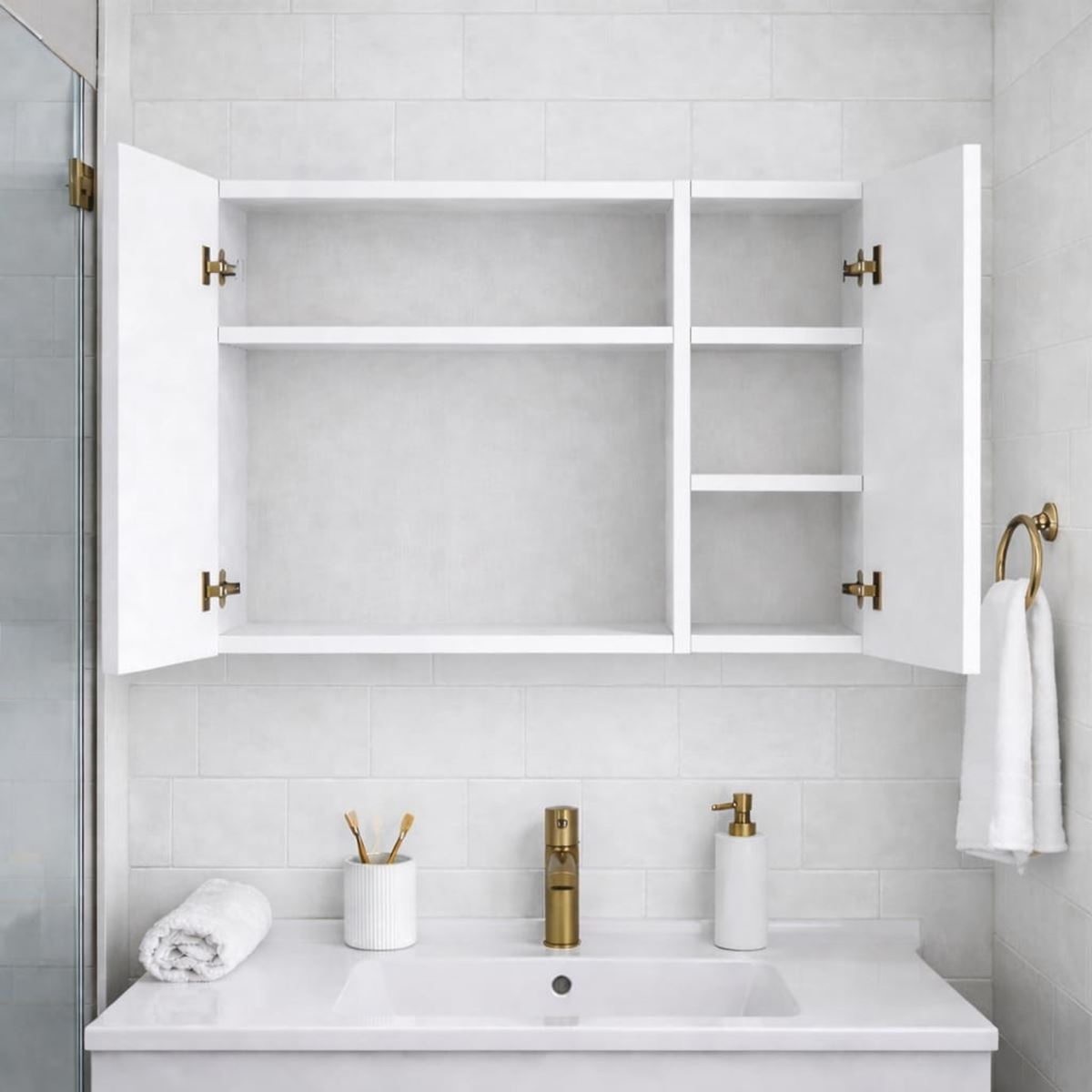 Üç Kapaklı Banyo Dolabı