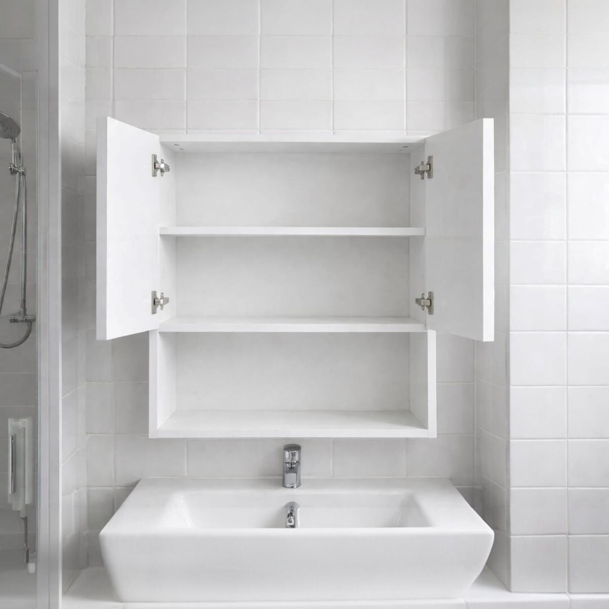 İki Kapaklı Aynalı Banyo Dolabı
