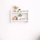 Multi-Purpose Wall Shelf Set of 2 - White