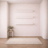 Floating Hidden Wall Shelf 3-Piece 30 mm - White