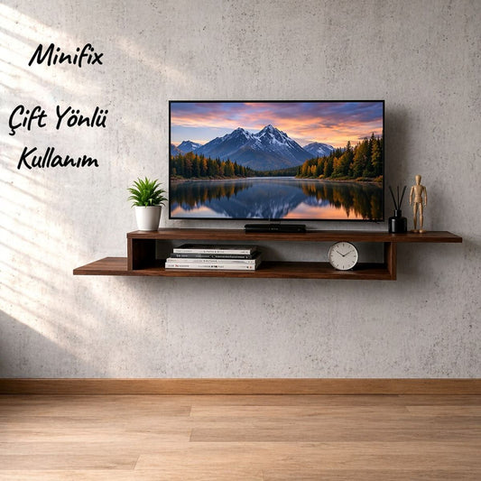 Dekoratif Raflı Duvar Tv Ünitesi Z Raf Barok