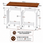 %100 MDF Çamaşır ve Kurutma Makinesi Dolabı – İkili Makine Ünitesi Beyaz