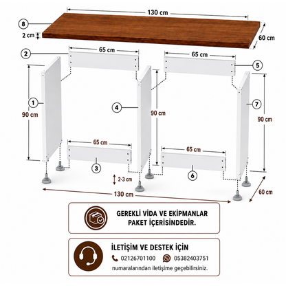 %100 MDF Çamaşır ve Kurutma Makinesi Dolabı – İkili Makine Ünitesi Barok