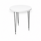 Zigon Sehpa Metal Tel Ayak ( Beyaz )