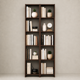 Bibliothèque décorative 2 pièces à 6 étagères, bibliothèque, bibliothèque de bureau, armoire, étagère à livres - Baroque