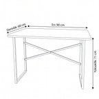 Practical Desk Computer Desk Oval - White