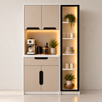 Mona Ledli Kahve Köşesi Dolabı - %100 MDF