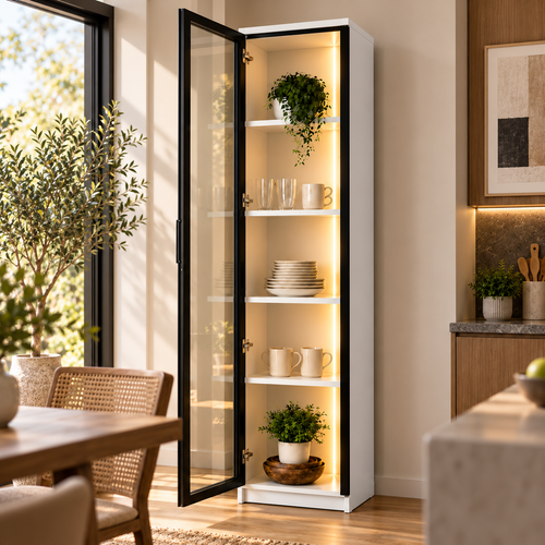 Glass Door LED Illuminated Showcase 210x40