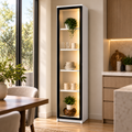 Vitrine avec porte en verre et éclairage LED 210x40