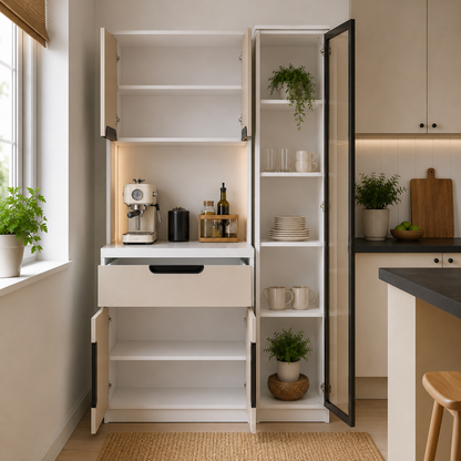 Ledli Kahve Köşesi Dolabı - %100 MDF