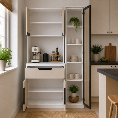 Mona Ledli Kahve Köşesi Dolabı - %100 MDF