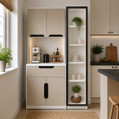 Ledli Kahve Köşesi Dolabı - %100 MDF