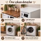 Washer and Dryer MDF Bathroom Cabinet Without Door - Baroque