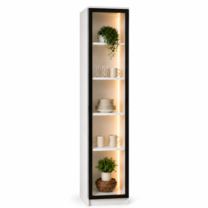 Cam Kapaklı Led Aydınlatmalı Vitrin 210x40